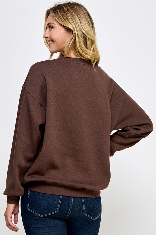 Los Angeles Crewneck (CHOCOLATE BROWN)