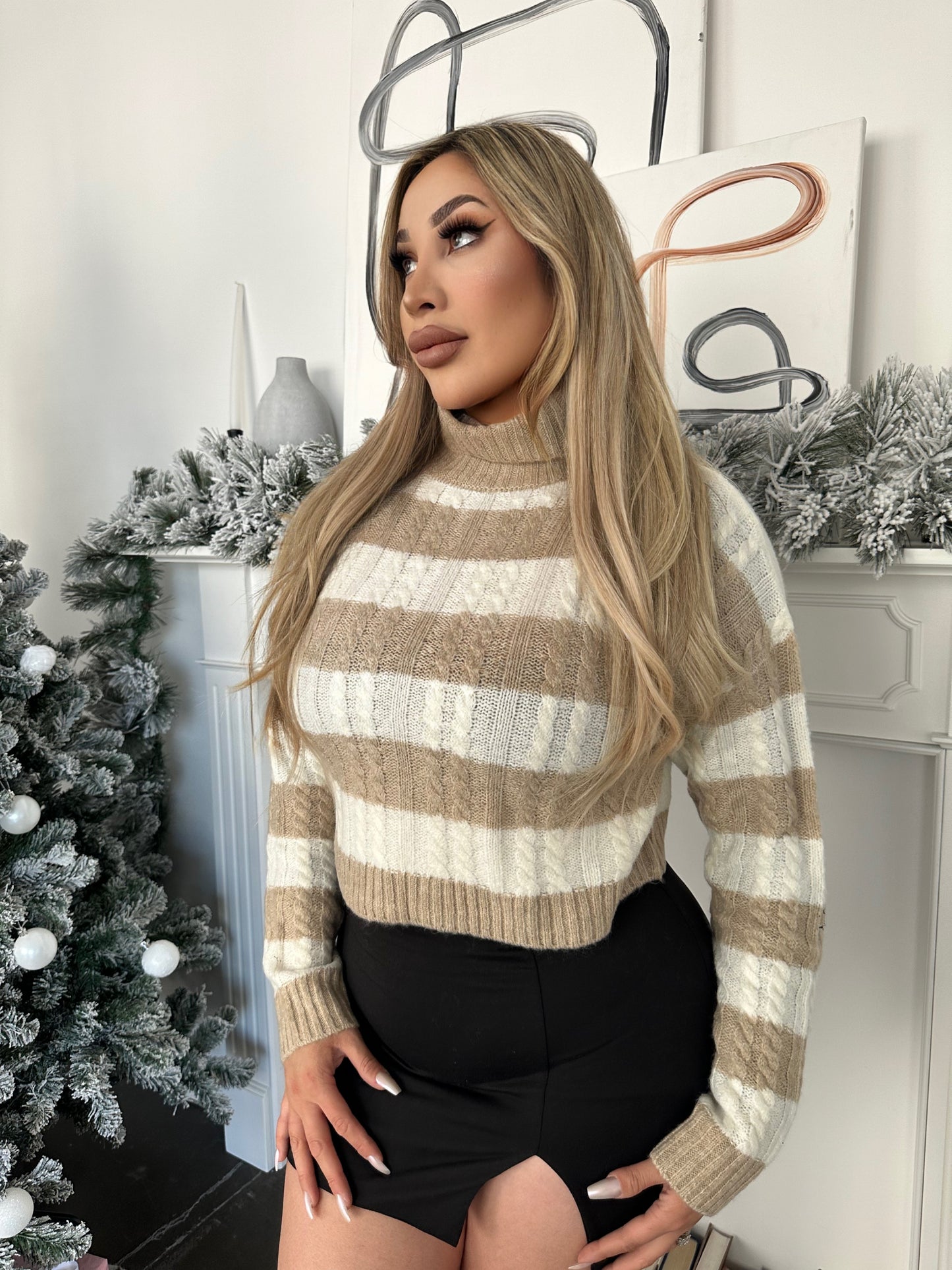 Daisy Turtleneck Knit Top