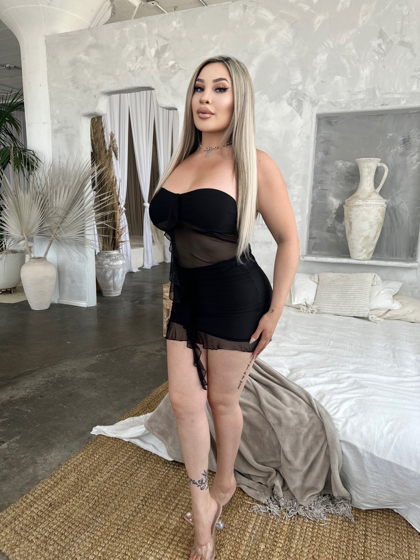 Kora Two Piece Set (BLACK)
