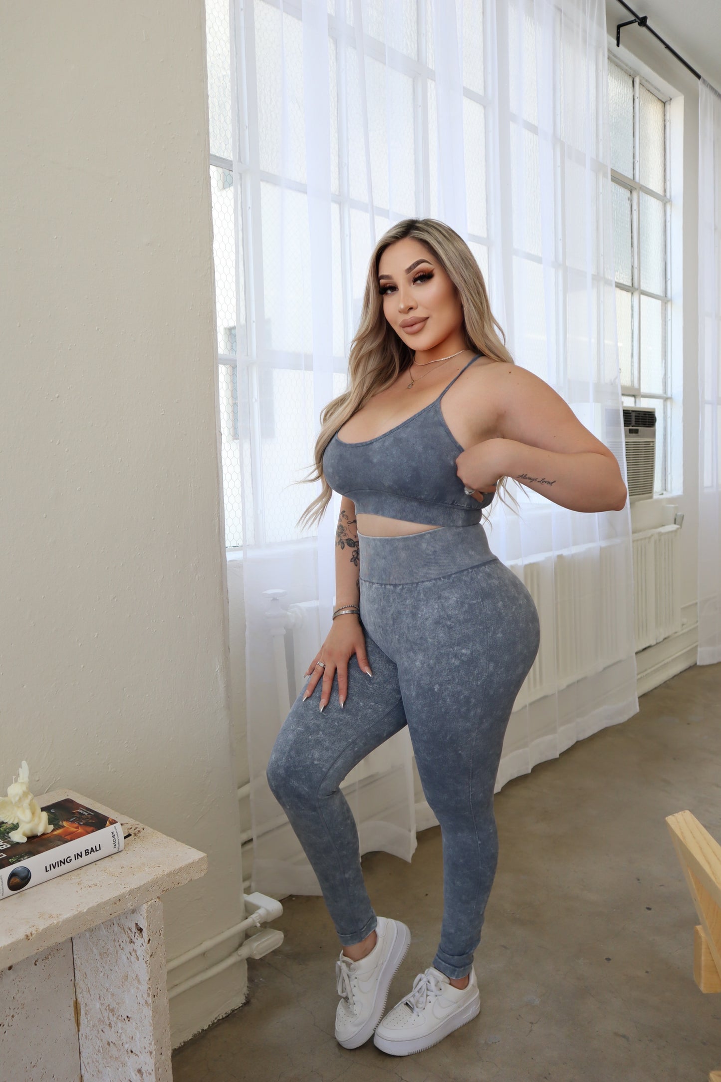 Magic Girl Leggings (STEEL BLUE)