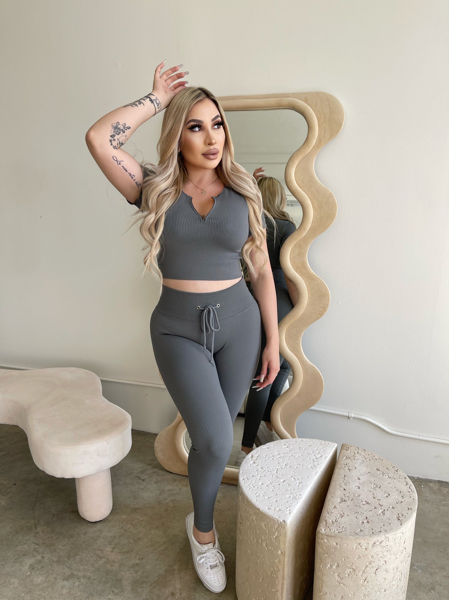 Limitless Crop Top (GREY)