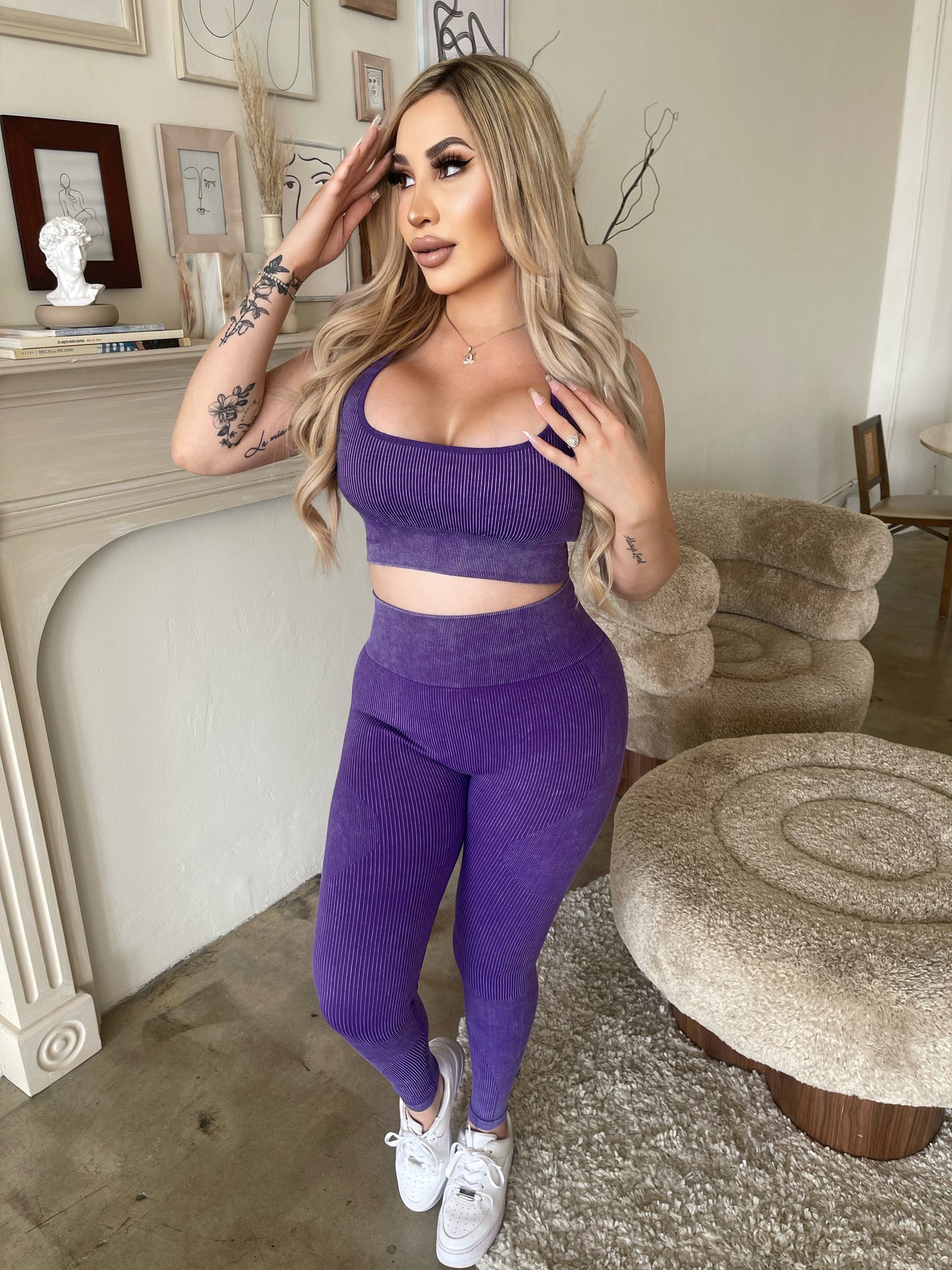 Girl Things Sports Bra (VIOLET)