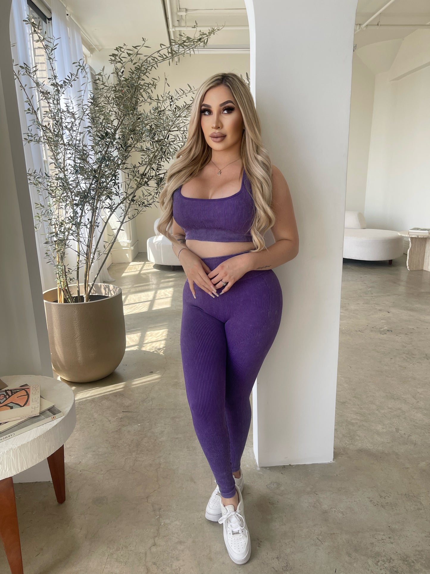 Girl Things Sports Bra (VIOLET)