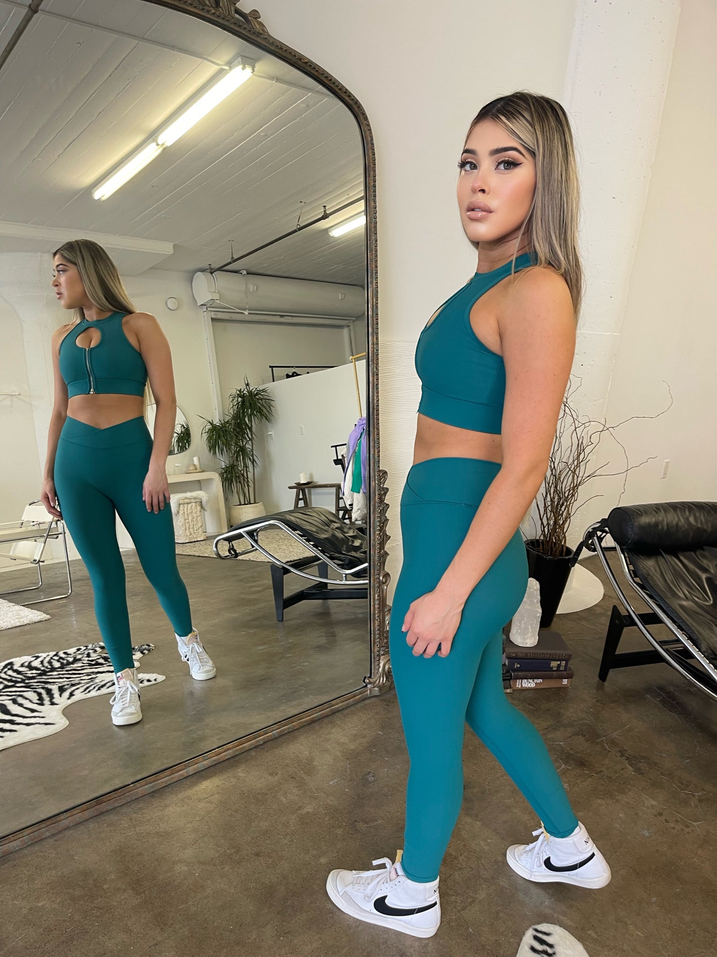 Spring Spirit Leggings (TEAL GREEN)