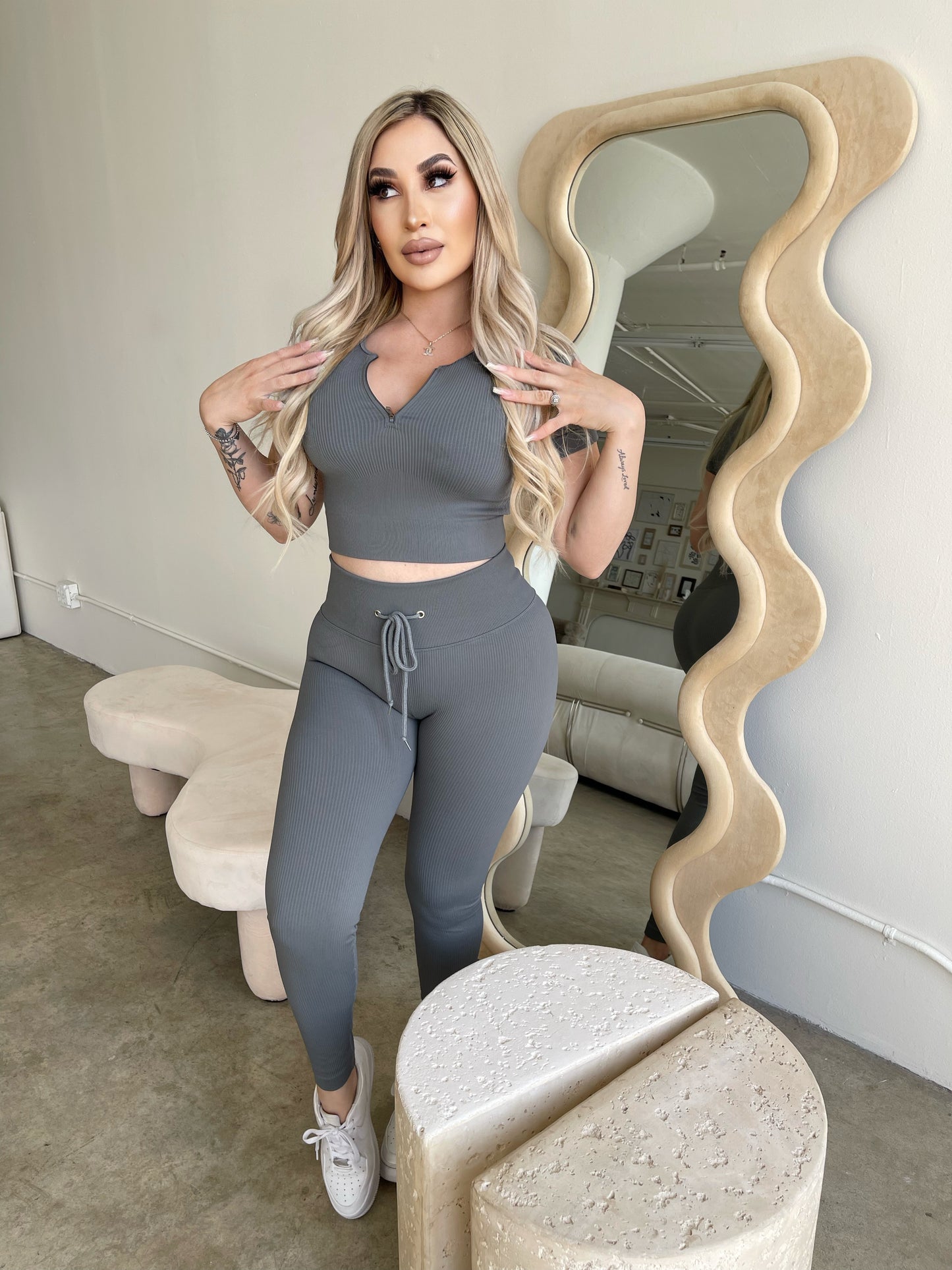 Limitless Crop Top (GREY)