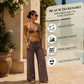 3 Piece Polka Dot Bikini & Sheer Pants Set