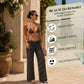 3 Piece Polka Dot Bikini & Sheer Pants Set