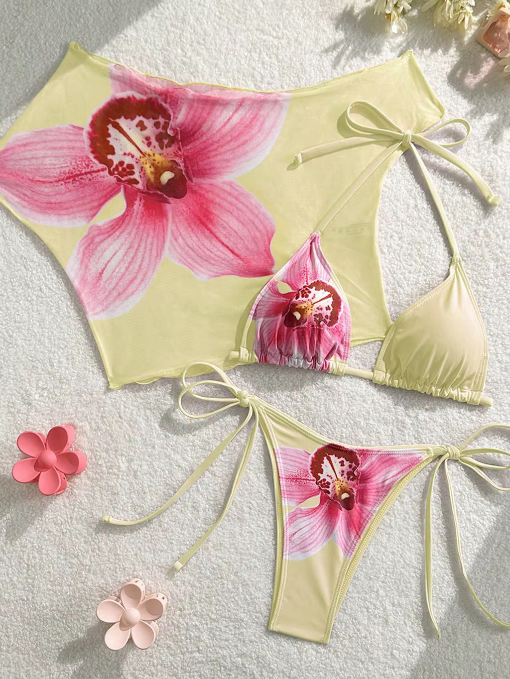 Catalina 3 Piece Swimwear (YELLOW)