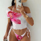 Catalina 3 Piece Swimwear (WHITE)