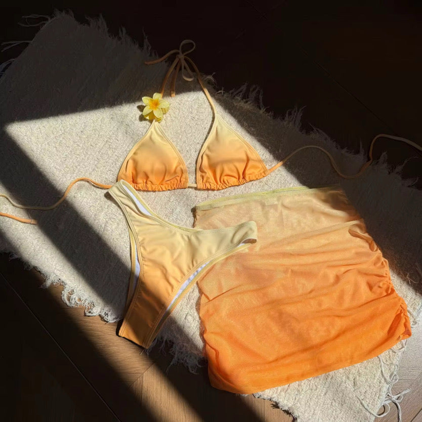 Jamaica 3 Piece Swimwear (YELLOW ORANGE)