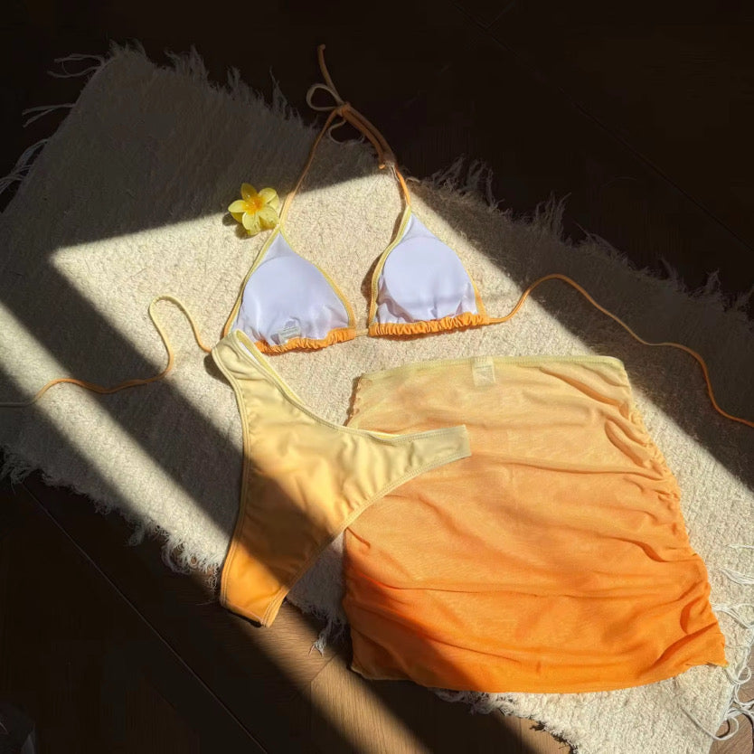 Jamaica 3 Piece Swimwear (YELLOW ORANGE)