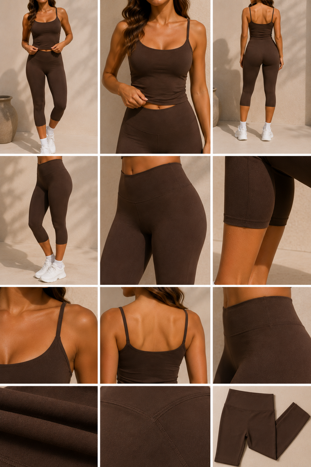 The Core Capri Set - Chocolate Brown