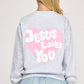 Jesus Loves You Crewneck (Navy Blue)