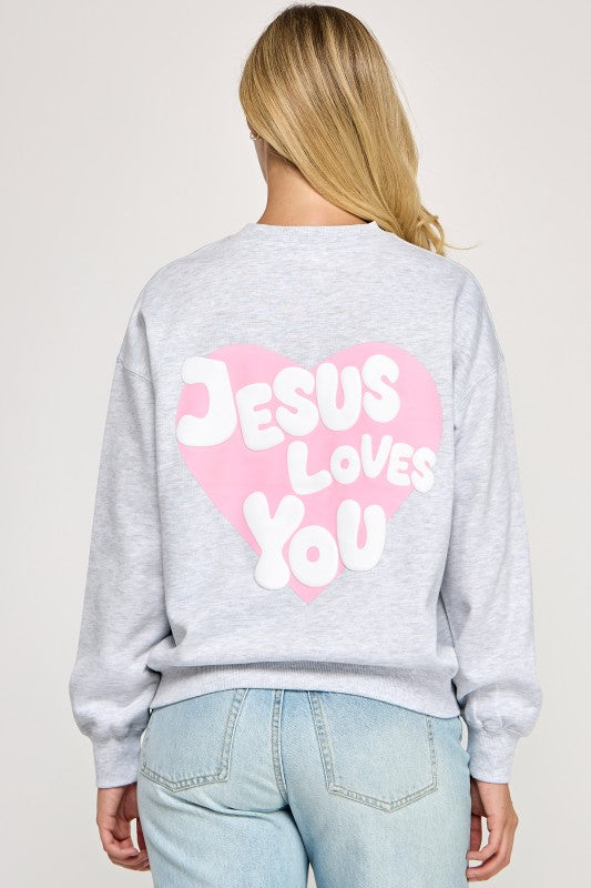 Jesus Loves You Crewneck (Navy Blue)