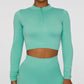 Jade Long Sleeve Top (TURQUOISE)