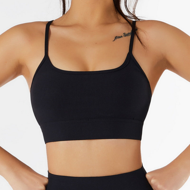 Glam Now Sports Bra (BLACK)