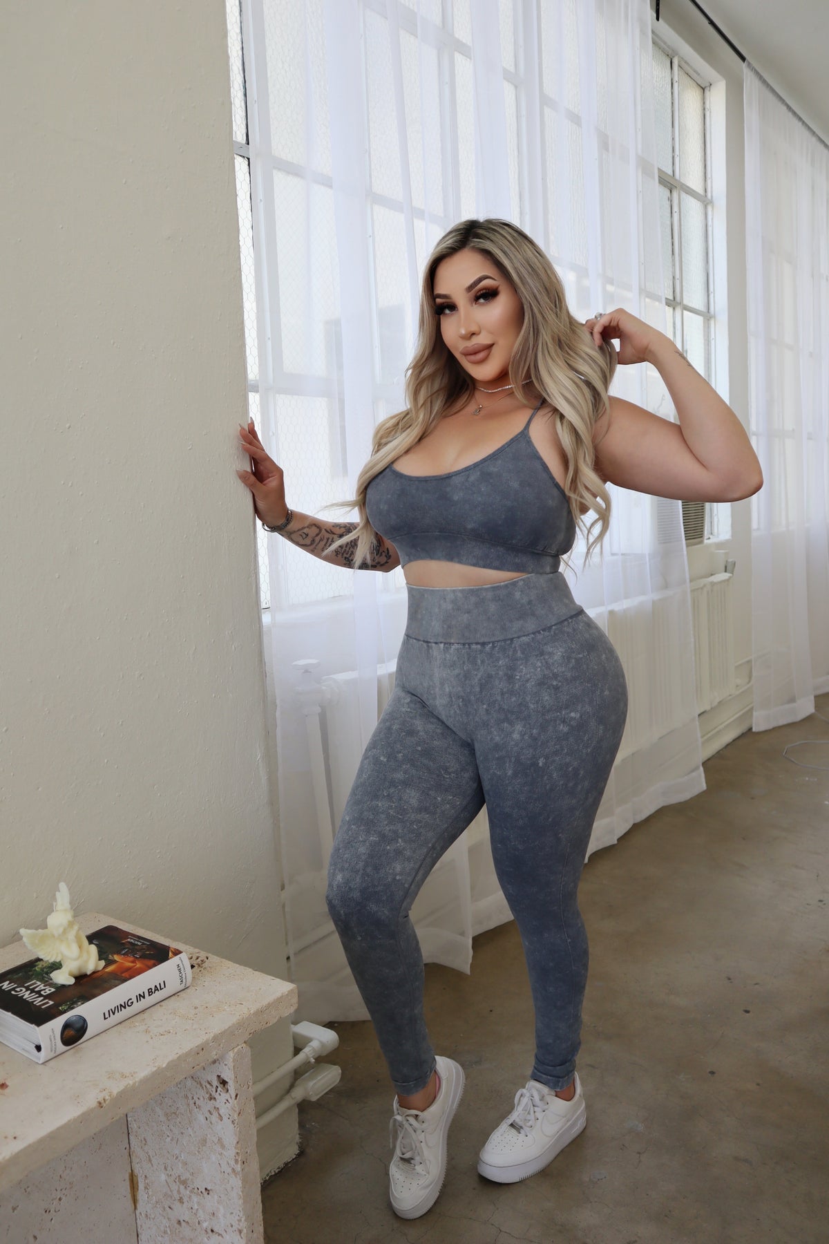 Magic Girl Leggings (STEEL BLUE)