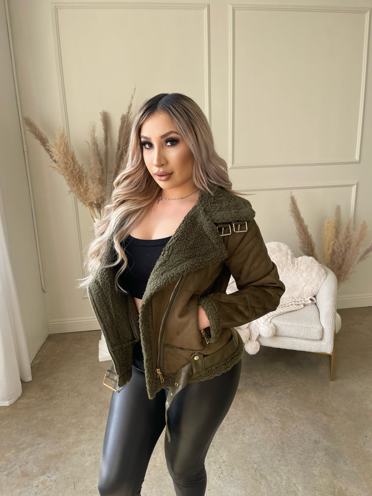 VIVX Sherpa Jacket (OLIVE)
