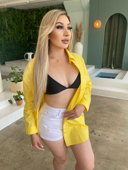 Brooke Shirt Dress (YELLOW)