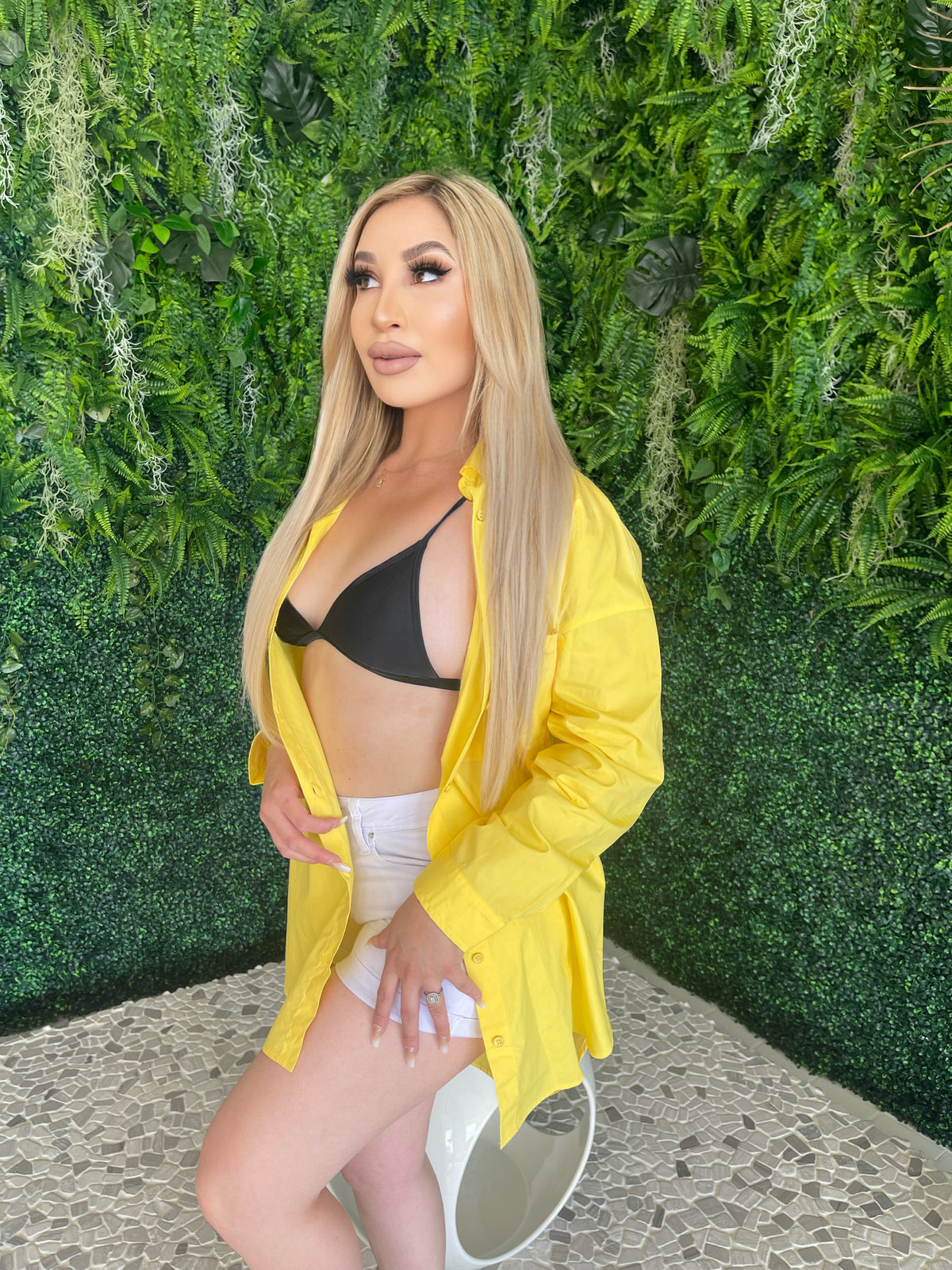 Brooke Shirt Dress (YELLOW)