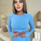 Sleek Seamless Long Sleeve (BABY BLUE)