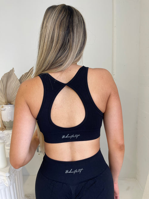All in One Sports Bra (BLACK)
