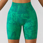 Marble Scrunch Shorts (BRIGHT GREEN)