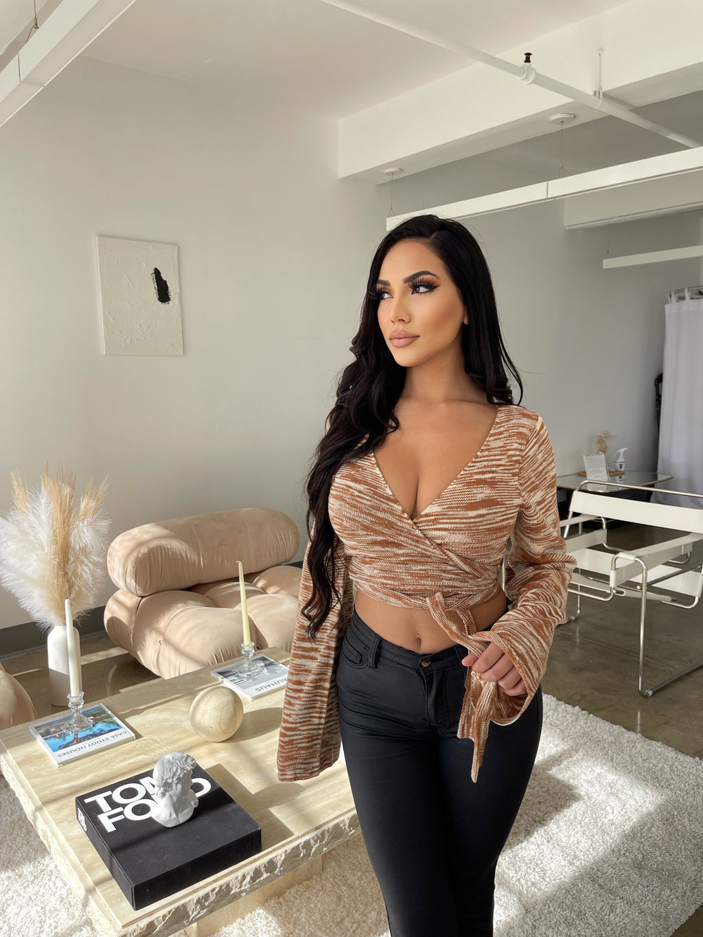 Elena Wrap Top